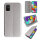 Handy Tasche für Samsung Galaxy A51 SM-A515 Hülle Case Buchhülle Klapphülle TPU Magnet Case Grau