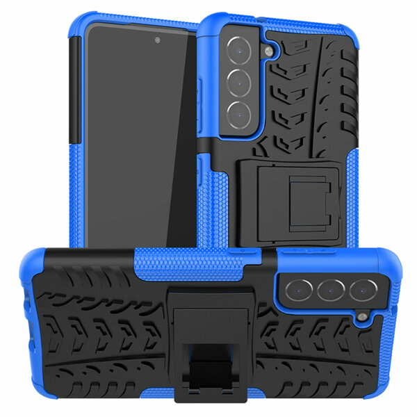 Schutz Hülle für Samsung Galaxy S21 FE 5G, SM-G990B Handy Tasche Bumper Case TPU Blau