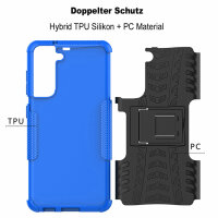 Schutz Hülle für Samsung Galaxy S21 FE 5G, SM-G990B Handy Tasche Bumper Case TPU Blau
