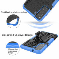 Schutz Hülle für Samsung Galaxy S21 FE 5G, SM-G990B Handy Tasche Bumper Case TPU Blau