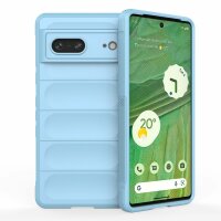 Hülle für Google Pixel 7 Handyhülle Handy Tasche Back Cover Bumper TPU Case Hellblau