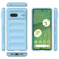 Hülle für Google Pixel 7 Handyhülle Handy Tasche Back Cover Bumper TPU Case Hellblau