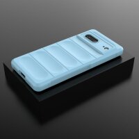 Hülle für Google Pixel 7 Handyhülle Handy Tasche Back Cover Bumper TPU Case Hellblau