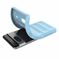 Hülle für Google Pixel 7 Handyhülle Handy Tasche Back Cover Bumper TPU Case Hellblau