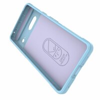 Hülle für Google Pixel 7 Handyhülle Handy Tasche Back Cover Bumper TPU Case Hellblau