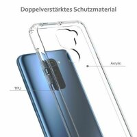 Xiaomi Hülle Durchsichtige Handy Tasche Stoßfeste Schutzhülle Handyhülle Cover Xiaomi Redmi Note 9