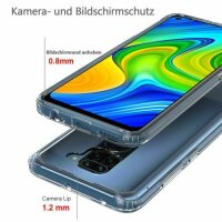 Xiaomi Hülle Durchsichtige Handy Tasche Stoßfeste Schutzhülle Handyhülle Cover Xiaomi Redmi Note 9
