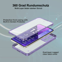 360° Grad Hülle Xiaomi Redmi Note 13 Pro+ 5G mit Integriertem Displayschutz Lila