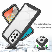 Hülle für Samsung Galaxy A53 5G, ( SM-A536 ) Handy Tasche Case Cover Bumper TPU Schwarz