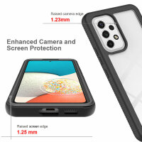 Hülle für Samsung Galaxy A53 5G, ( SM-A536 ) Handy Tasche Case Cover Bumper TPU Schwarz