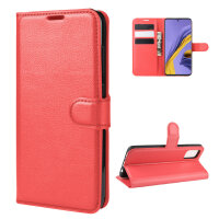 Handy Tasche für Samsung Galaxy A51 SM-A515 Hülle Case Buchhülle Klapphülle TPU PU-Leder Rot