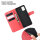 Handy Tasche für Samsung Galaxy A51 SM-A515 Hülle Case Buchhülle Klapphülle TPU PU-Leder Rot