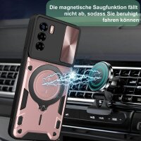 Outdoor Panzer Hülle für ZTE Handyhülle mit Slide Kameraschutz Ringhalter Bumper Blade V30 Vita Rosegold