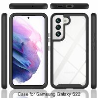 Schutz Hülle für Samsung Galaxy S22 5G, Handy Tasche Silikon Case Cover Bumper
