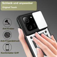 Outdoor Panzer Hülle Xiaomi 13T / 13T Pro Handyhülle Kameraschutz Ringhalter Silber