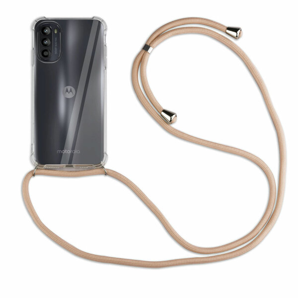 Handykette Motorola Moto G52 / G82 Handyhülle mit Band Schutz Hülle Handy Tasche