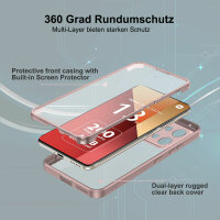 360° Grad Hülle Xiaomi Redmi Note 13 Pro 4G mit Integriertem Displayschutz Rosa