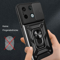 Outdoor Panzer Hülle Xiaomi Redmi Note 13 Pro 5G Handyhülle Kameraschutz Schwarz