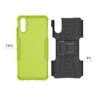 Outdoor Case Panzer Hülle Cover Huawei Handytasche Schutzhülle Handyhülle Handy Grün P20