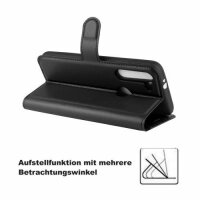 Handy Tasche Motorola Moto, Hülle Handyhülle Flip Cover Case Schutzhülle Etui BF Motorola Moto G8 Power Schwarz
