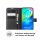 Handy Tasche Motorola Moto, Hülle Handyhülle Flip Cover Case Schutzhülle Etui BF Motorola Moto G8 Power Schwarz