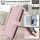 Handykette Xiaomi Hülle mit Band Handyhülle Kartenfächer PU Leder Umhängetasche 12T / 12T Pro Rosa