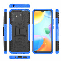 Xiaomi Redmi 10C, Schutz Hülle Handy Tasche Outdoor Case Back Cover TPU Bumper Blau