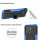 Xiaomi Redmi 10C, Schutz Hülle Handy Tasche Outdoor Case Back Cover TPU Bumper Blau