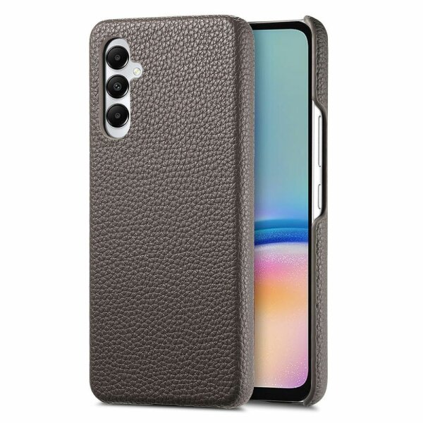 Hülle Handyhülle Stoßfeste Handy Tasche Ultra-Dünn Case Leder Bumper für Samsung Galaxy A55 Grau