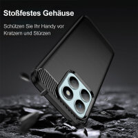 Carbon Hülle für Honor X8b Handyhülle Backcover TPU Silikon Bumper Handytasche