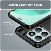 Carbon Hülle für Honor X8b Handyhülle Backcover TPU Silikon Bumper Handytasche
