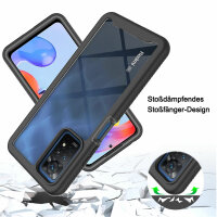 Panzer Hülle Handy Tasche 360 Grad TPU vollschutz mit Integriertem Displayschutz Xiaomi Redmi Note 11 Pro