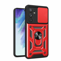Outdoor Panzer Hülle für Samsung Galaxy A54 5G mit Kameraschutz Ringhalter  Rot