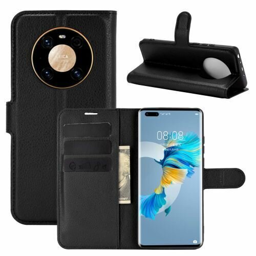 Handy Tasche Huawei Handyhülle Cover Case Klapp Schutz Hülle Etui Wallet Bumper Huawei P40 Lite E Schwarz
