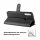 Handy Tasche Huawei Handyhülle Cover Case Klapp Schutz Hülle Etui Wallet Bumper Huawei P40 Lite E Schwarz