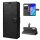 Handy Tasche Huawei Handyhülle Cover Case Klapp Schutz Hülle Etui Wallet Bumper Huawei P40 Lite E Schwarz
