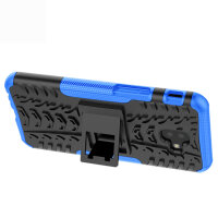 Handy Tasche für Samsung Galaxy Case Panzer Hülle Cover Schutzhülle Etui Bumper Galaxy J6+ Blau