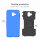 Handy Tasche für Samsung Galaxy Case Panzer Hülle Cover Schutzhülle Etui Bumper Galaxy J6+ Blau