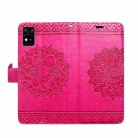 Handy Tasche für ZTE Blade Hülle Schutzhülle Klapphülle Flip Case Schale Etui BF Pink Blade A31