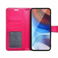 Handy Tasche für ZTE Blade Hülle Schutzhülle Klapphülle Flip Case Schale Etui BF Pink Blade A31