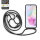 Handykette für Samsung Hanyhülle mit Band Hülle mit Kodel Smartphone Halskette Galaxy A35 Schwarz