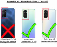 Hülle für Xiaomi Redmi Note 11 / 11S, Handy Tasche Silikon Case Cover Bumper TPU