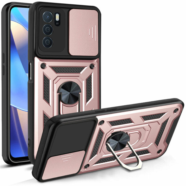 Oppo A16 Handyhülle Handy Tasche Hülle Outdoor Case Back TPU Silikon Bumper