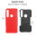 Handy Tasche Lenovo Motorola Panzer Hülle Hybrid Case Cover Schutzhülle Bumper Motorola Moto G8 Play Rot