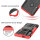 Handy Tasche Lenovo Motorola Panzer Hülle Hybrid Case Cover Schutzhülle Bumper Motorola Moto G8 Play Rot