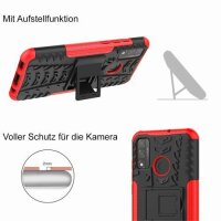 Outdoor Case Panzer Hülle Cover Huawei Handytasche Schutzhülle Handyhülle Handy Rot P Smart 2020