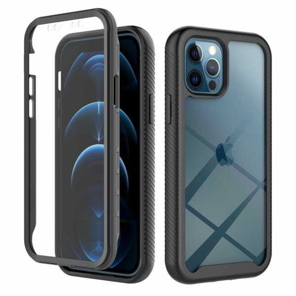 Handyhülle für Apple iPhone 12 / 12 Pro – 360° Panzer Case mit Displayschutz