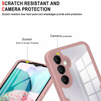 360° Grad Hülle für Samsung Galaxy A34 5G vollschutz Integriertem Displayschutz Rosa