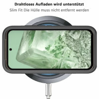 Google Pixel 8A Hülle Handyhülle 360° Grad Case Cover 2-teilig mit Folie