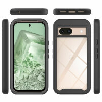 Google Pixel 8A Hülle Handyhülle 360° Grad Case Cover 2-teilig mit Folie